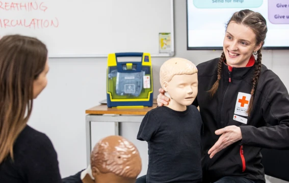 AA Directions at Red Cross First Aid Course 1x1