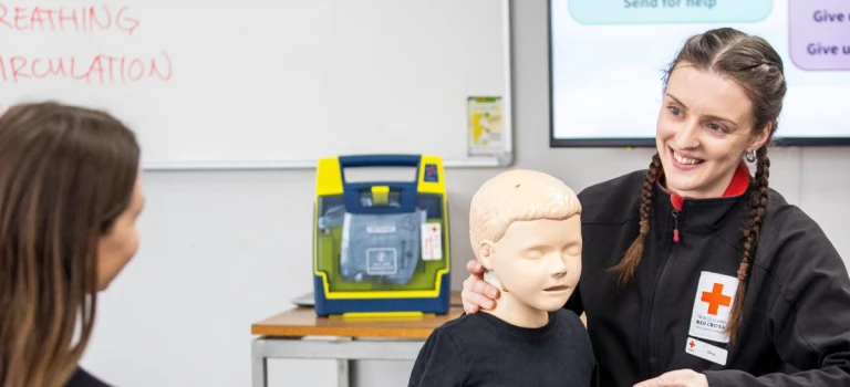 AA Directions at Red Cross First Aid Course 1x1