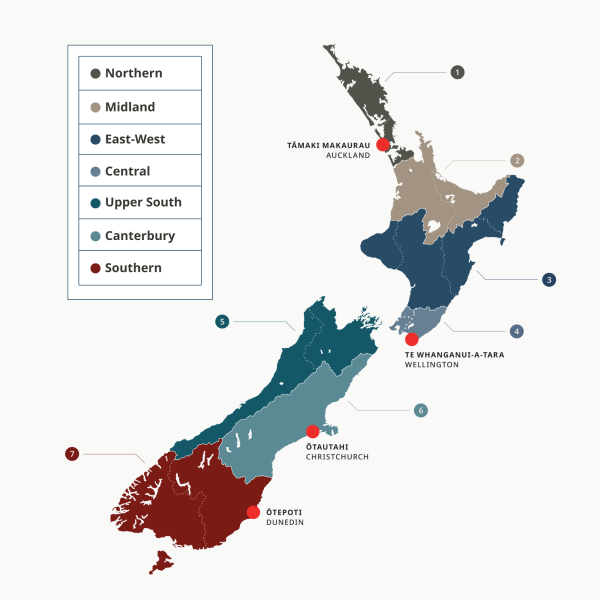 New area council map as at 3 Nov 2025