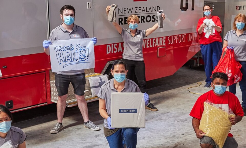 Huge Hanes new clothing donations a warm welcome for former refugees New Zealand Red Cross