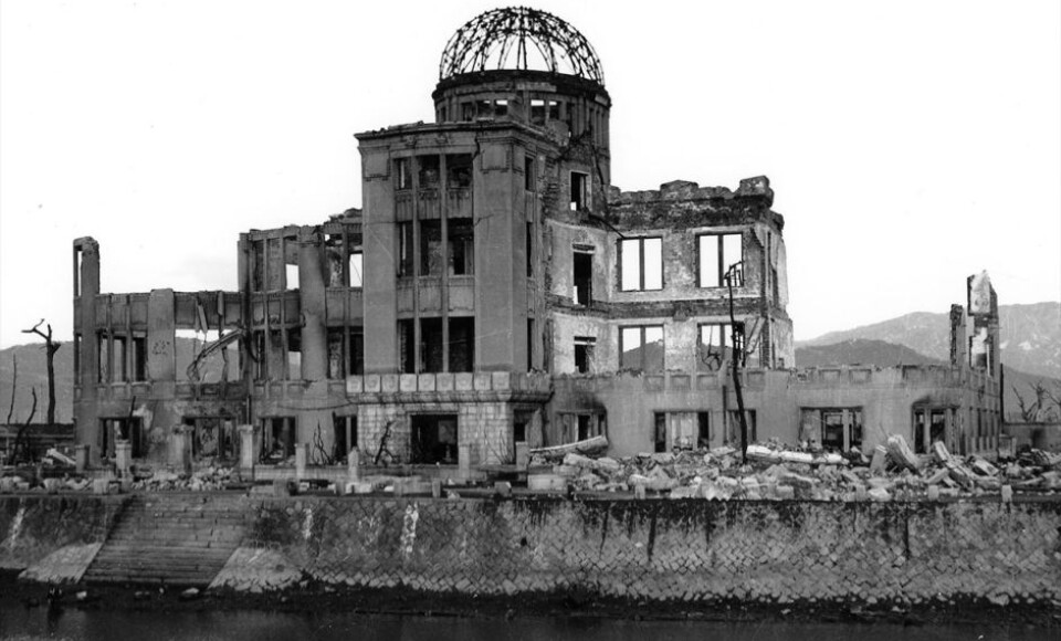 A bombed out building in Hiroshima.