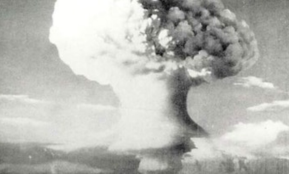 A nuclear weapon mushroom cloud.