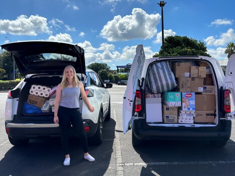 A Kindness Collective delivery to Port Waikato packed and ready to go