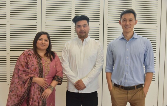 L-R: Pooja Thakkar, Fahim Mazuri and Alex Leo