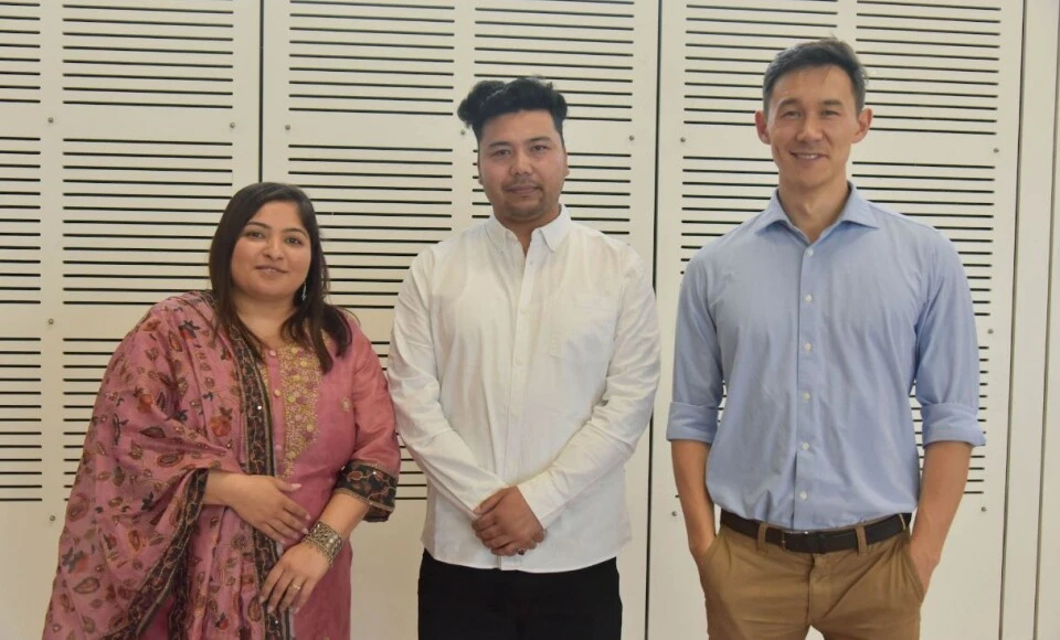 L-R: Pooja Thakkar, Fahim Mazuri and Alex Leo