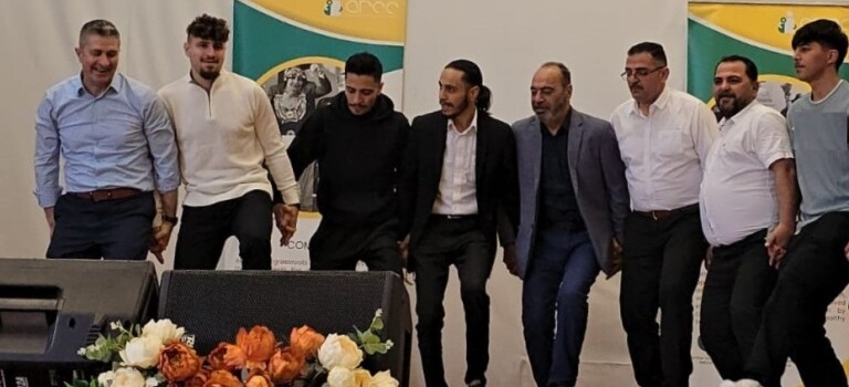 Syrian dancing at ARCC World Refugee Day in Auckland 2024