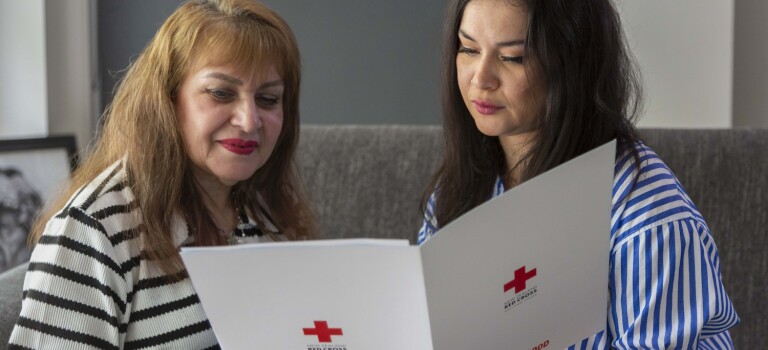 Home Bundles recipients, Hend Selim and Laila Abd El Gawad