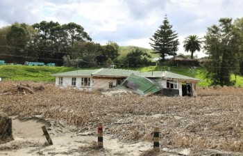 House destroyed by Cyclone Gabrielle