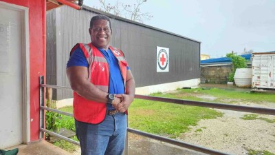 Augustine Garae, Vanuatu Red Cross’ Disaster Management Co-ordinator Augustine Garae, Vanuatu Red Cross’ Disaster Management Co-ordinator