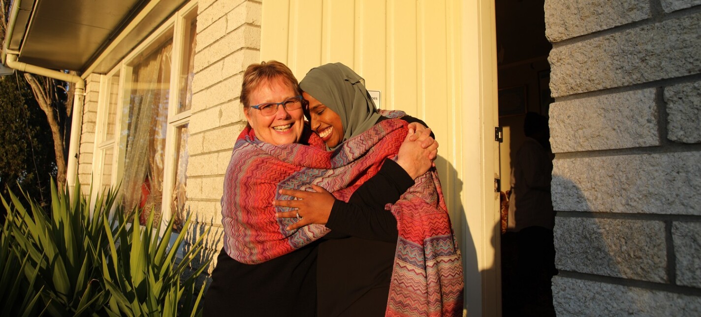 Radiya Ali with friend and volunteer Maria 1