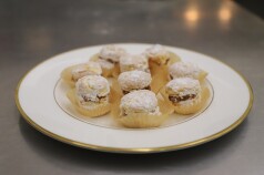 A plate of biscuits