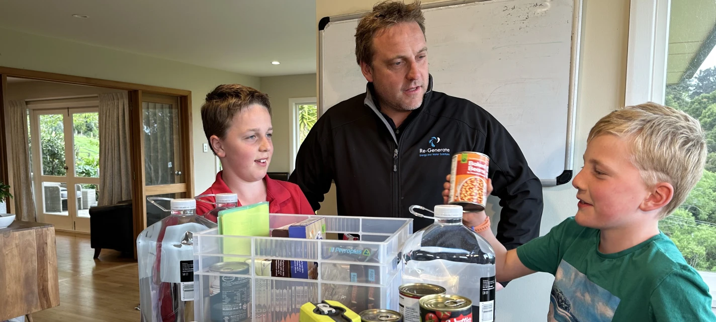 Family prepares emergency supply kit to get Good and Ready