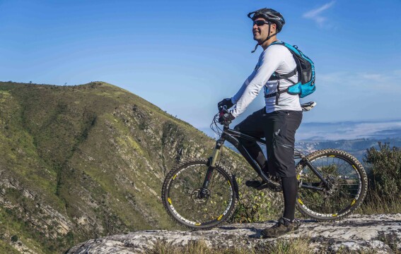 Red Cross Journey cyclist