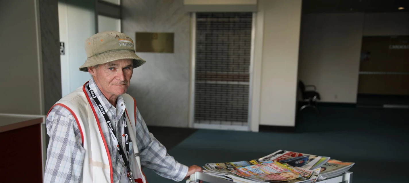 A hospital volunteer.
