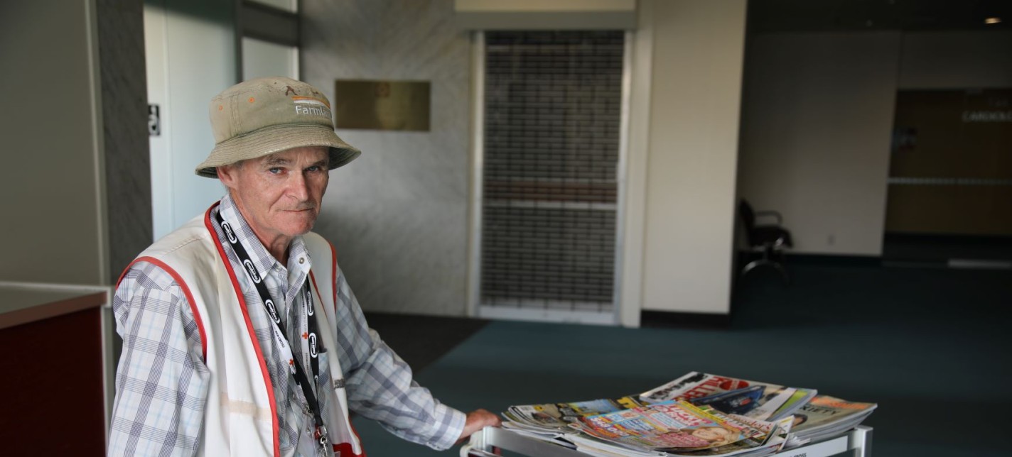 A hospital volunteer.