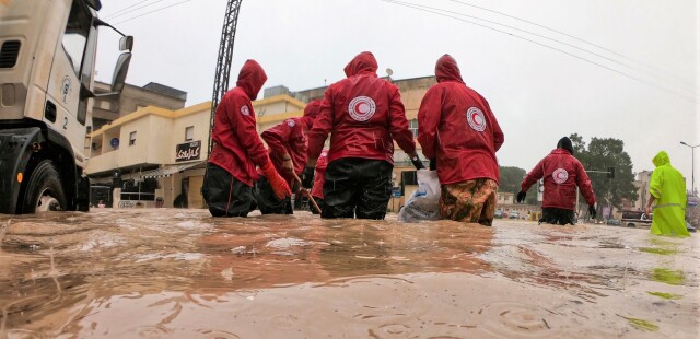 Red Crescent teams provide rescue support in Libya